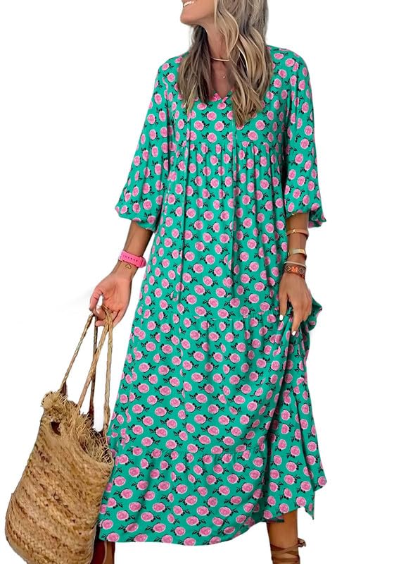 Sukienka maxi z rękawów damskich Boho