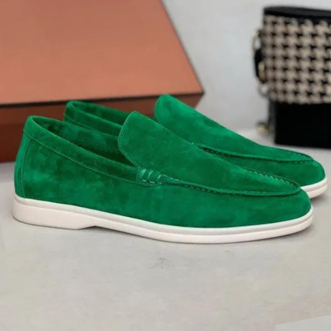 MASSIMO™ | Mokasyny z zamszu