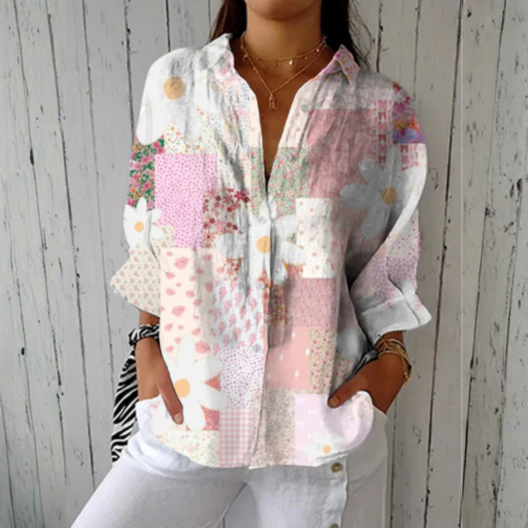 Ava | Bluzka Patchwork Daisy