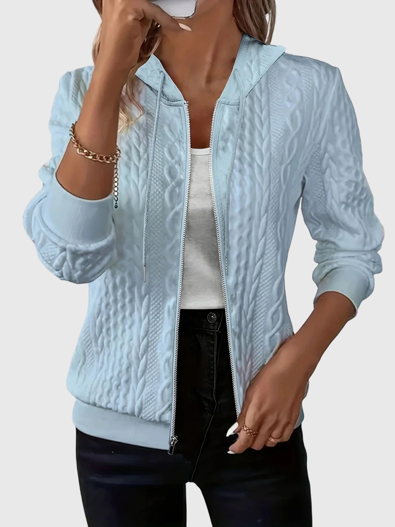 Lena™ - Bluza z kapturem na zamek