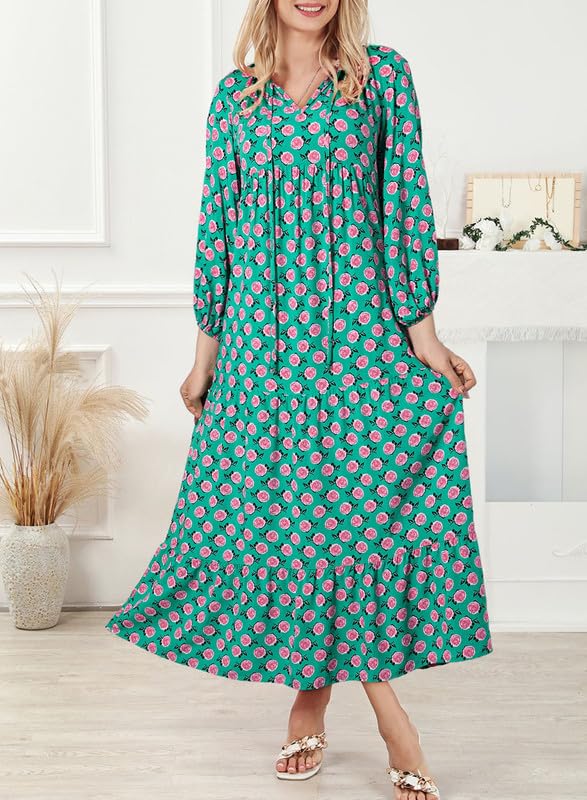 Sukienka maxi z rękawów damskich Boho