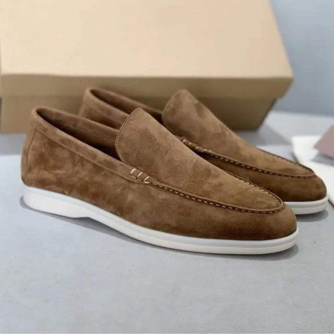 MASSIMO™ | Mokasyny z zamszu